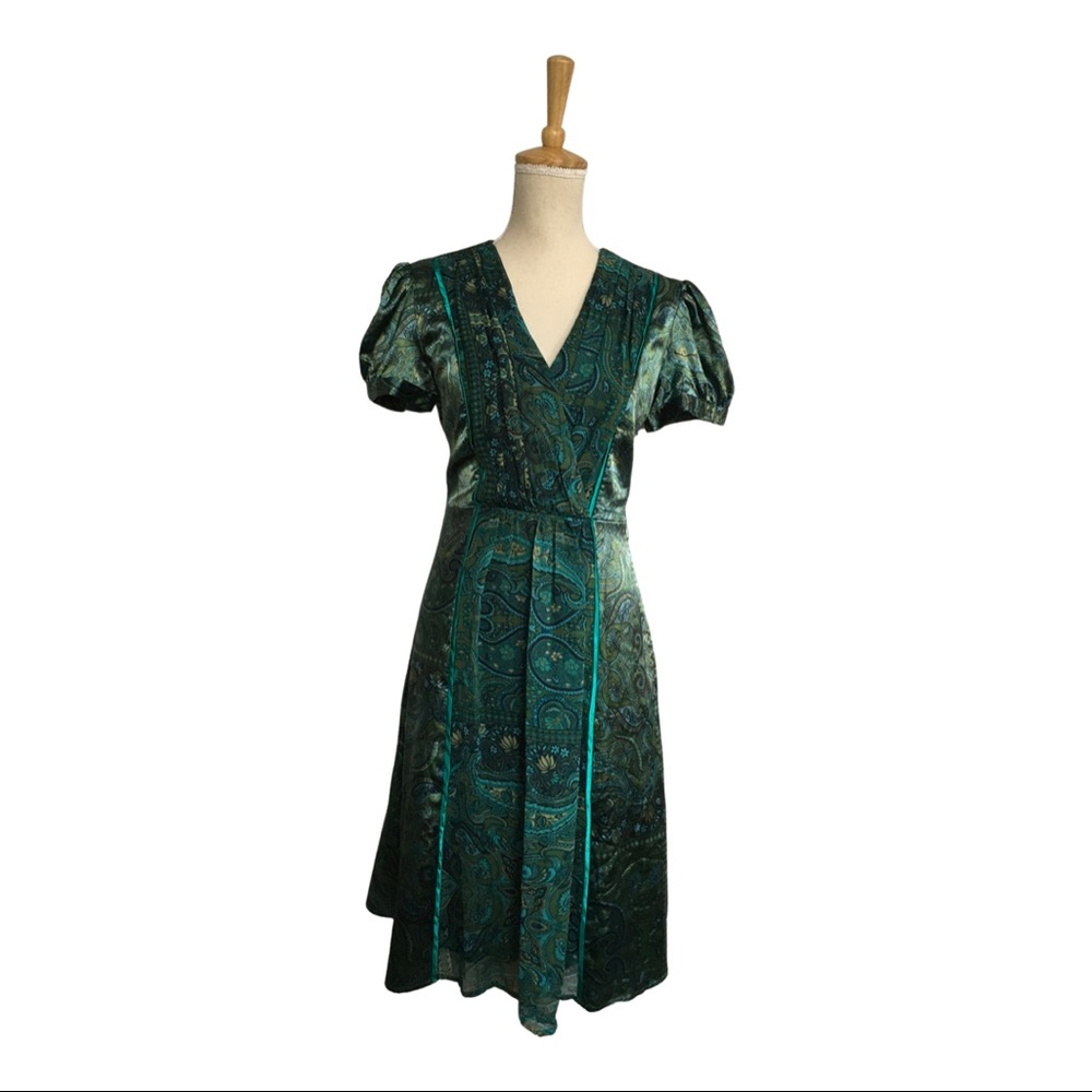Green Paisley Dress